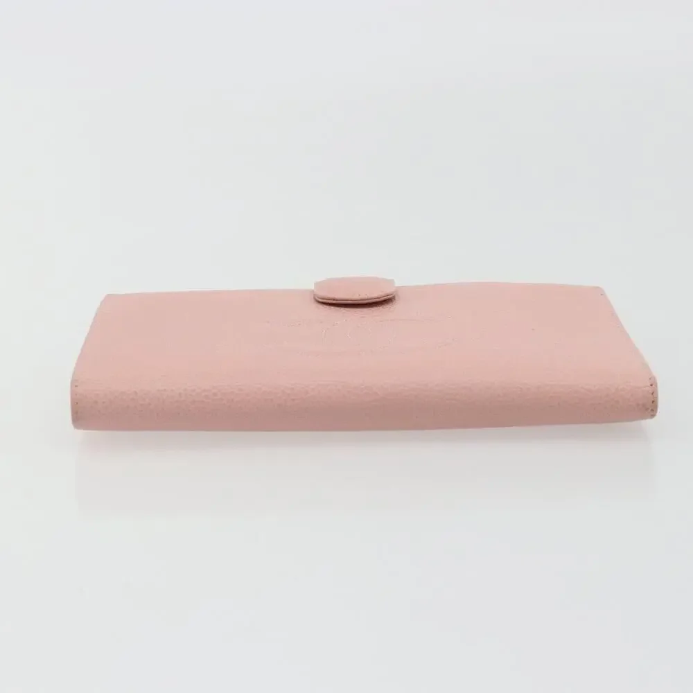 Chanel Long Wallet Caviar Pink
